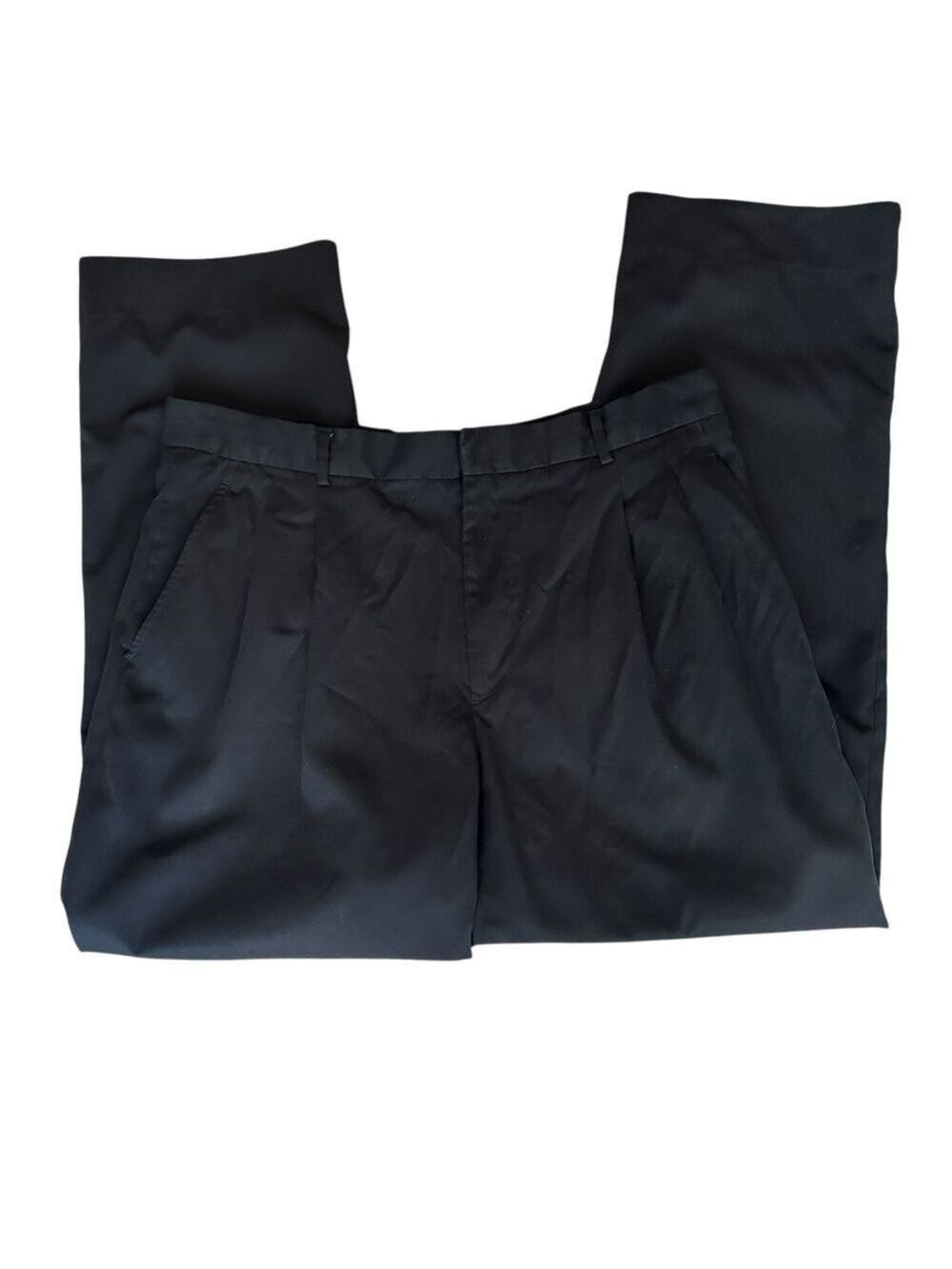 Greg Norman Black Straight Leg Polyester Men’s Dress Pants Size 36 x 30